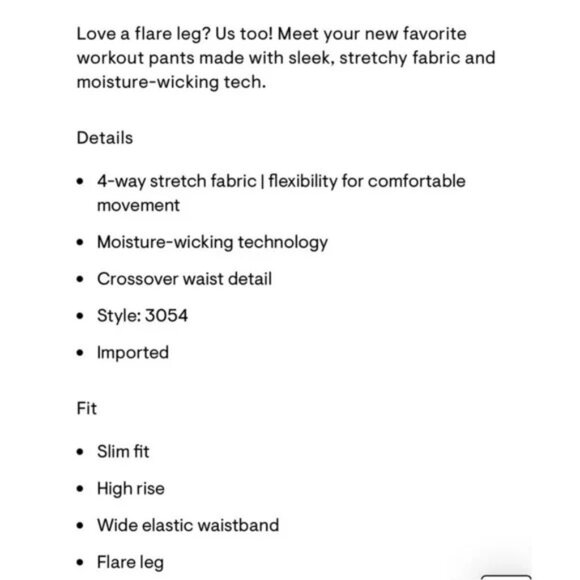 Aeropostale Flex Crossover High-rise Flare Pants - Picture 4 of 4